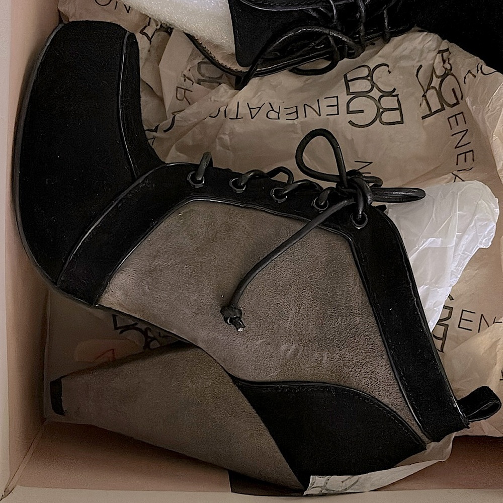 Bcbg Suede Colorblock Booties
